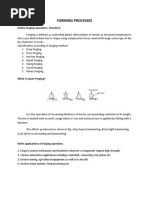 Forming Processes