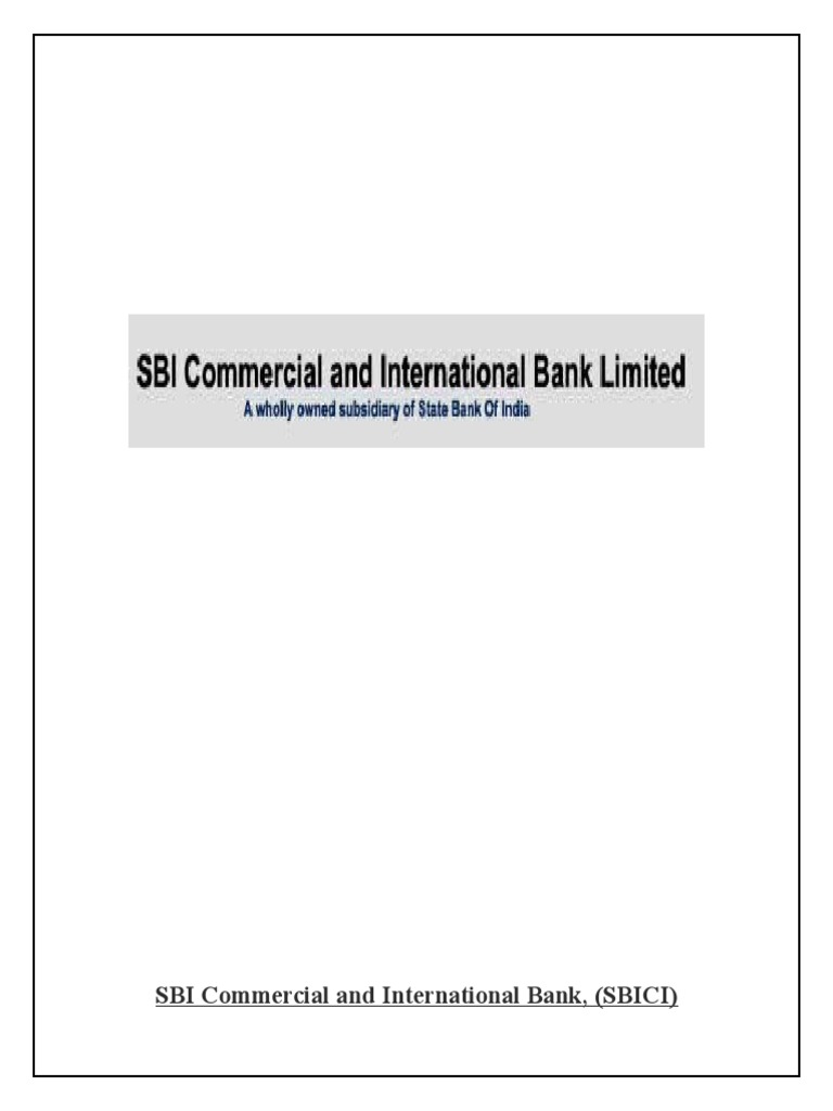SBICI Bank: Services & Financial Products Overview | PDF | Banks | Interest