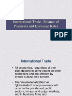 International Trade, Balance of Payments and Exchange Rates