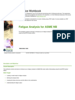 ASME NB Safety Critical Pipe Stress Analysis - Fatigue Analysis For ASME NB V11