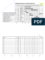 P/M1 - D2 Tower Brick Lining Repair Schedule (Prepare On Line Jobs)