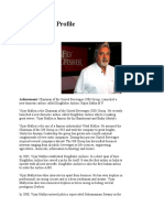 Vijay Mallya Profile