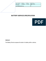 Battery Service BAS - SPEC - V10 PDF