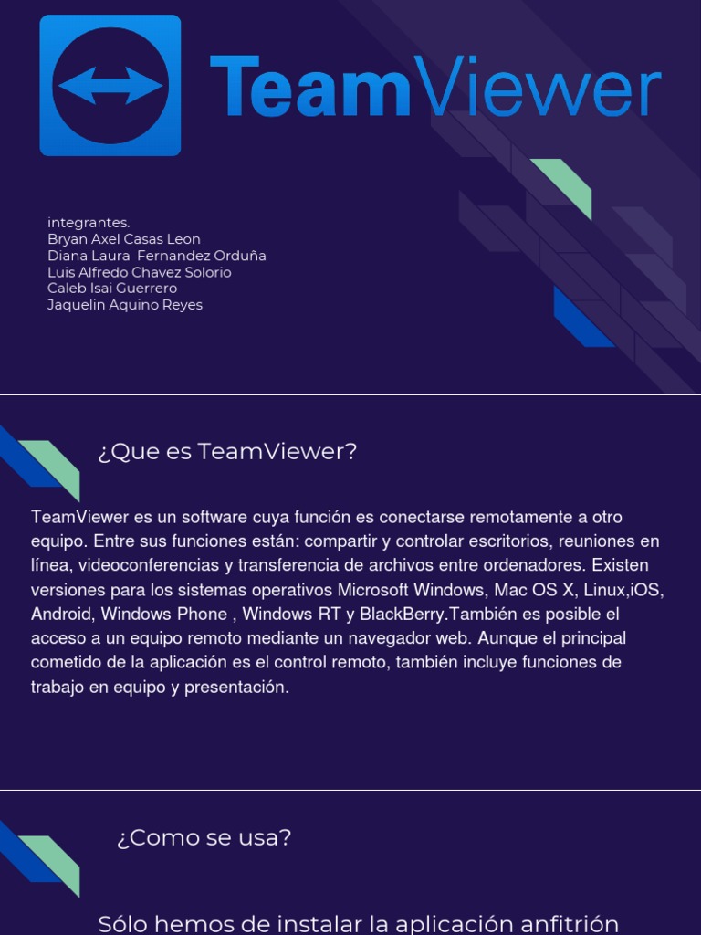 Teamviewer | PDF | Software | Ingeniería Informática