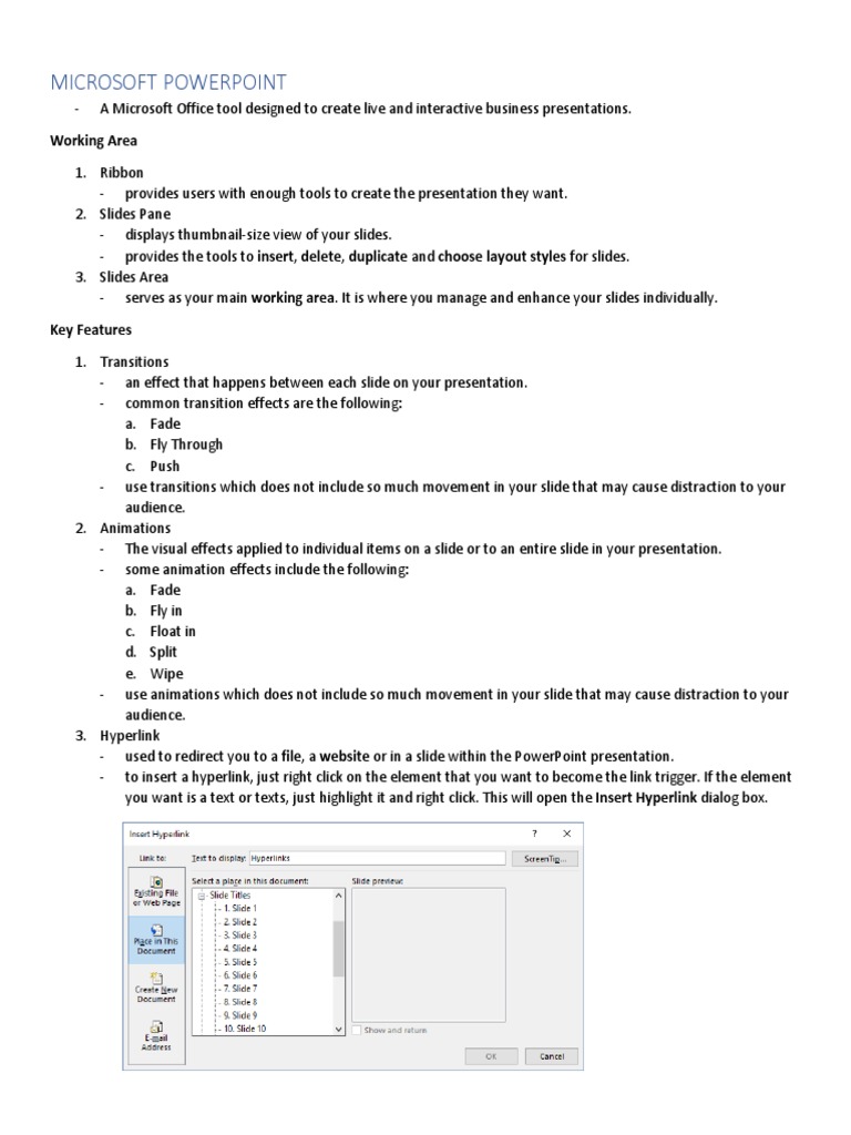 PowerPoint Presentation Tips | PDF | Microsoft Power Point | Hyperlink
