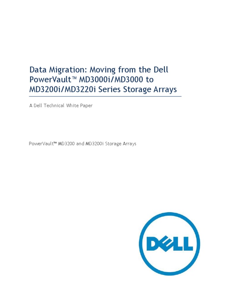 Powervault Md3200i Md3220i Data Migration PDF Computer Data Storage