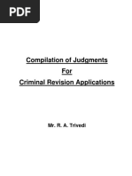 Compilation of Judgments For Criminal Revision Applications