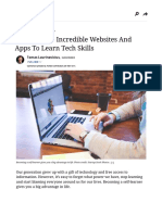 Use These 30 Incredible Websites and Apps To Learn Tech Skills PDF