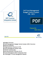 SAP Fund Management Budget Control System