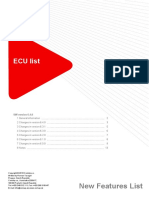 ECU List - 6.4.0 - New Features
