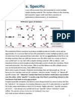 Stereospecific vs Stereoselective Reaction