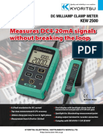 Measures DC4-20mA Signals Without Breaking The Loop: DC Milliamp Clamp Meter