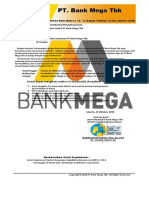 Surat Panggilan Tes Seleksi Calon Karyawan PT Bank Mega TBK Jakarta PDF