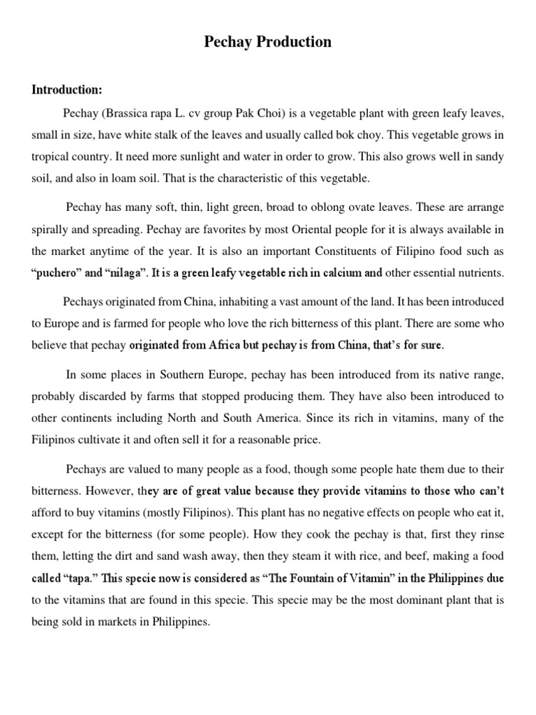 Pechay Production and Growth Guide | PDF | Chicken | Birds