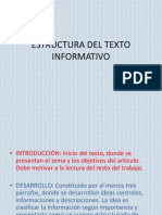 Estructura Del Texto Informativo