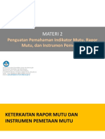 Materi 2 - Indikator, Instrumen Dan Pengolahan Data Mutu