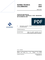 04 NTC 2826 (1990-12-05) Disposiciones Generales Medidores Volumen Gas PDF