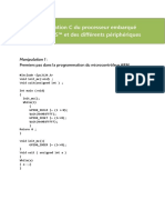 La Programmation C Du Processeur Embarqué ARM7TDMI-S™ Et Des Différents Périphériques