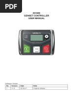 DC30D Genset Controller User Manual V1.0-20181201