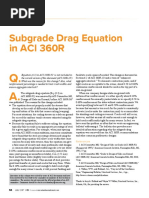 Subgrade Drag Equation in ACI 360R: References