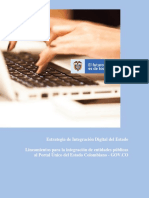 Lineamientos para La Integración A Gov - Co V2.0 Herramienta Plan de Integración PDF