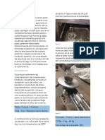 Para El Procedimiento de Caracterización de La Arena para Fundición