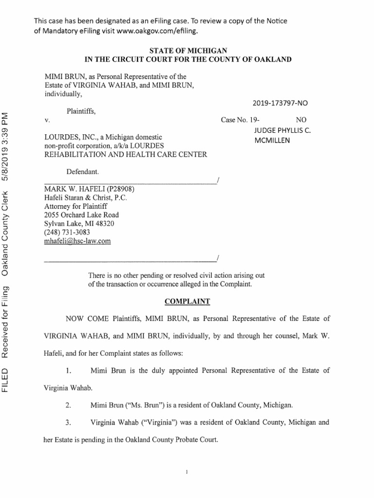 2019.05.08 Complaint and Jury Demand | PDF