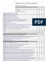 Chief Engineer Pre Vetting Checklist PDF