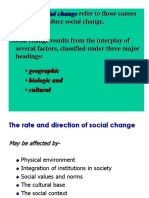 Factors of Social Change: Refer To Those Causes That Can Produce Social Change