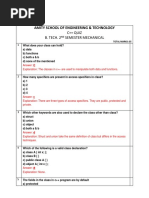 C++ Quiz