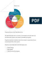 Sustainability - Triple Bottom Line