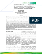 Influence of Ownership Structure and Board Activity To Voluntary Disclosure For Manufacturing Companies in Indonesian Stock Exchange