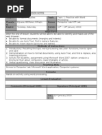 Download Computer Studies- Year 8- Lesson Plan by amal312 SN41258455 doc pdf