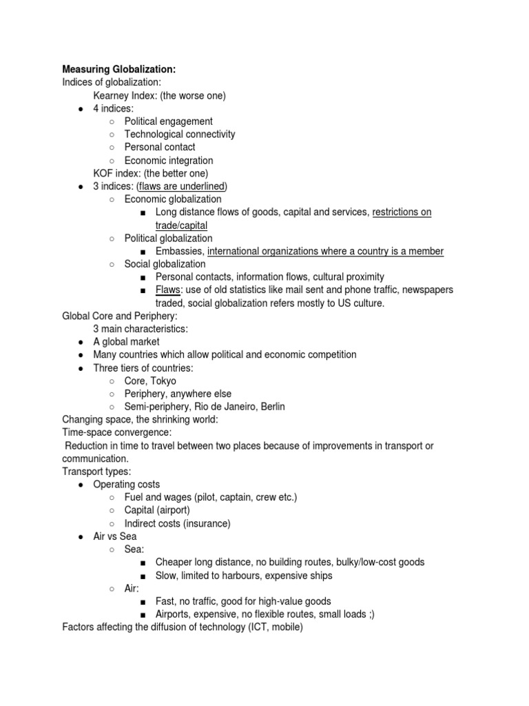 IB Geography HL StudyGuide Paper3 PDF Globalization Mining