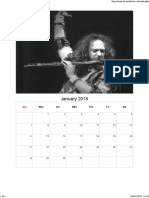 Jethro Tull - Ex Calendar Print, Jan 2018 - Via Free Photo Calendar Maker, Printable