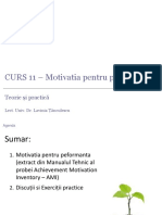 Psihologia Muncii CURS11 - MotivatiaPentruPerformanta