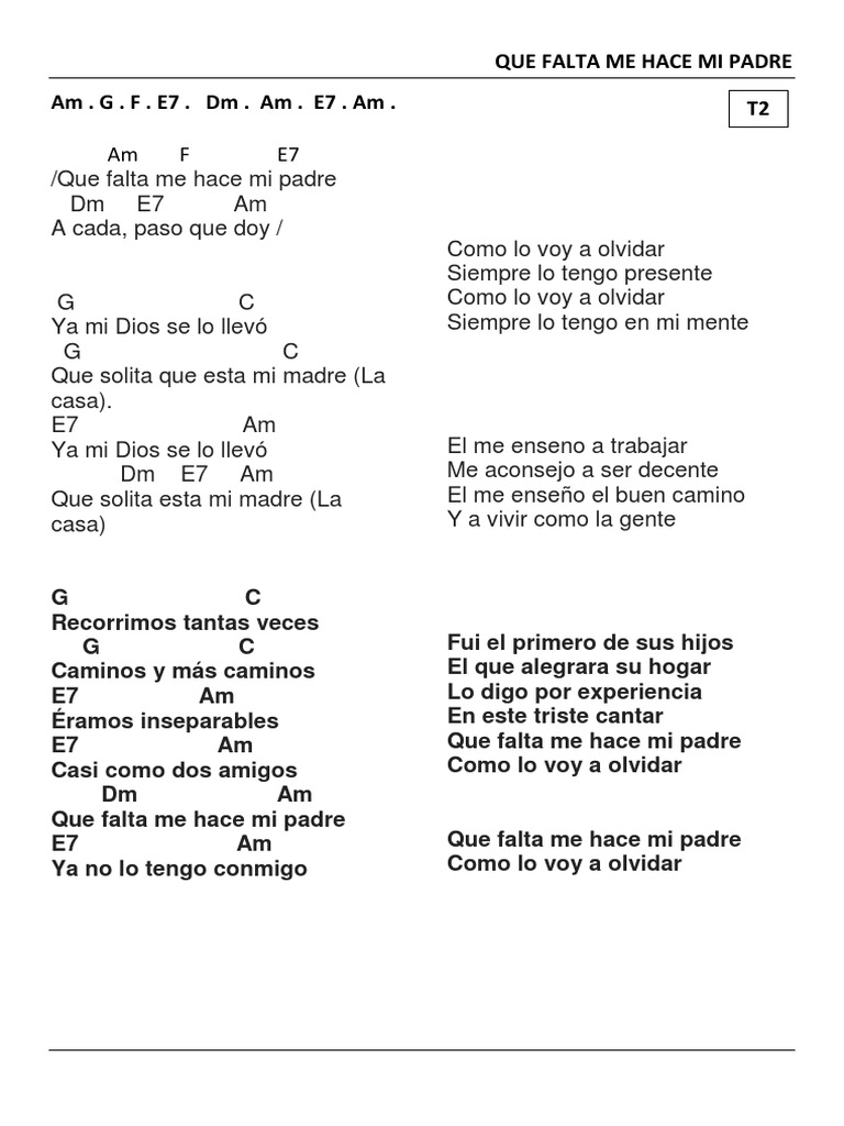 Canciones para Papa | PDF | Ocio