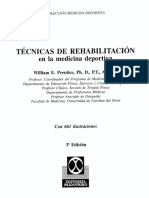 Tecnicas de Rehabilitacion en La Medicina Deportiva