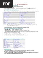 Reported Speech 4th CSE