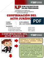 Diapositivas Confirmacion Del Acto Juridico