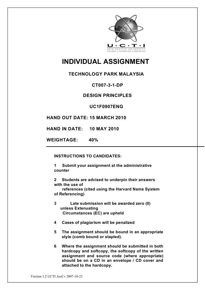 Technology Park Malaysia Assignment Guide | PDF
