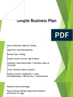 Simple Business Plan