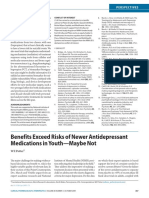 Benefits Exceed Risks of Newer Antidepressant Medications in Youth-Maybe Not