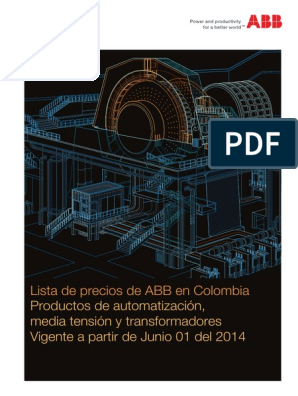 ABB Lista de Precios 2014, PDF, Transformador