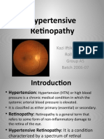 Hypertensive Retinopathy: Kazi Iftikhar Qureshi Roll No 144 Group A5 Batch 2006-07