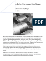 Baja Canai Dingin, Bahan PembuatanBaja Ringan System