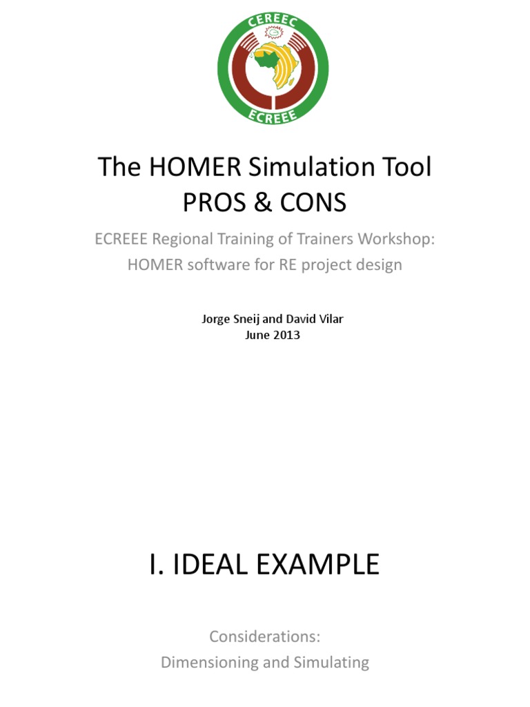 The HOMER Simulation Tool Pros & Cons | PDF | Computer Simulation ...