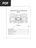 Sanyo DCG-105 Sistema Audio CD-MP3 Manual Simple