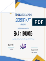 Sertifikat Bojong