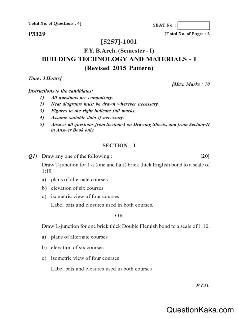 Building Technology and Materials I PDF | PDF | Masonry | Engineering
